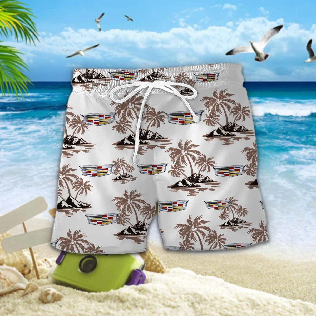 [FAN MUST-HAVE] NEW CUSTOMIZED F105 CAD CADILLAC UNISEX HAWAIIAN SHIRT & SHORTS SET