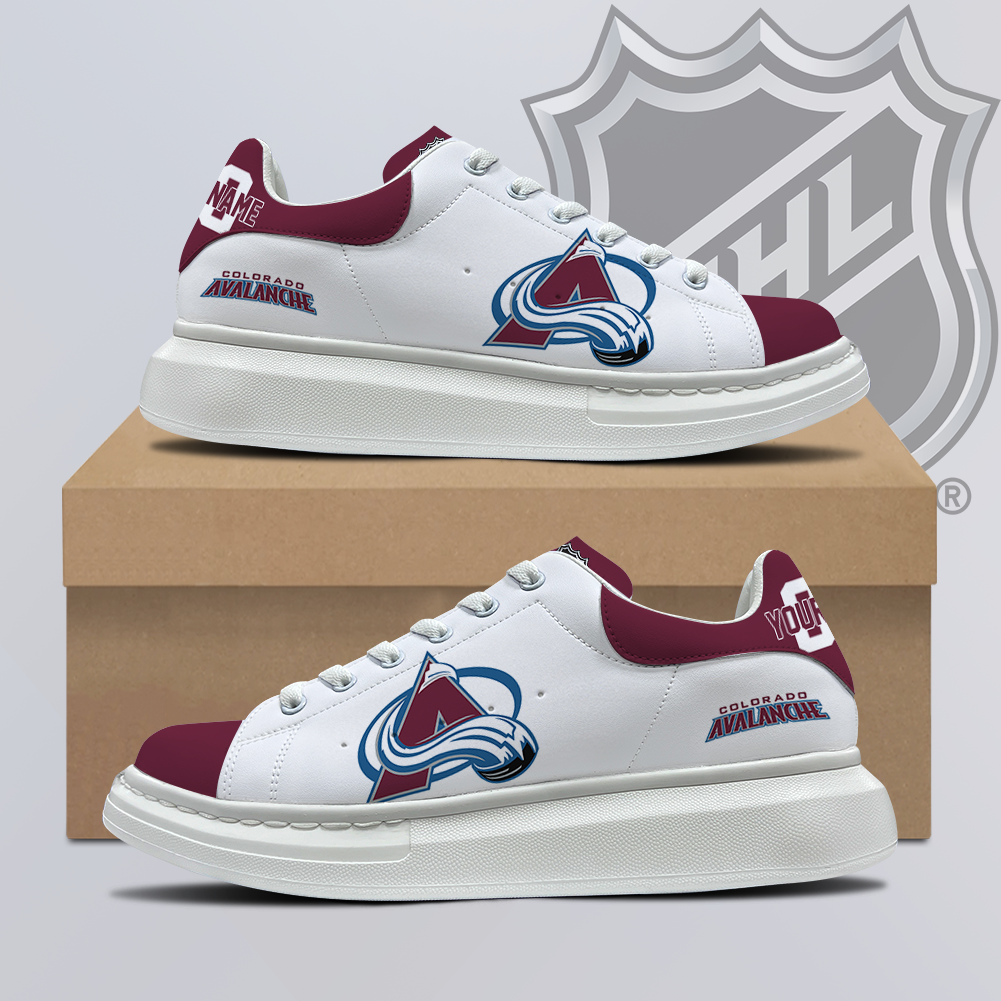 [SUPER SALE] NEW CUSTOMIZED NHL05 CAL COLORADO AVALANCHE MCQUEEN SHOES