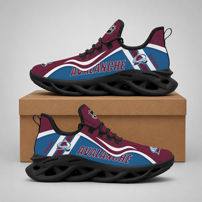 VIRAL EDITION - NEW CUSTOMIZED NHL05 CAL COLORADO AVALANCHE CLUNKY SNEAKERS