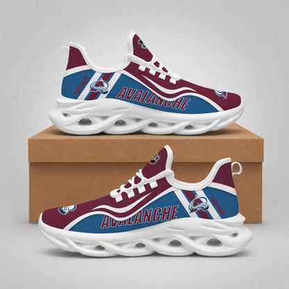 VIRAL EDITION - NEW CUSTOMIZED NHL05 CAL COLORADO AVALANCHE CLUNKY SNEAKERS