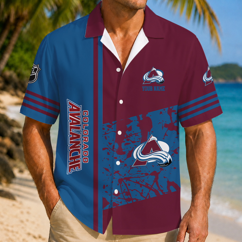 LIMITED EDITION - NEW CUSTOMIZED NHL05 CAL COLORADO AVALANCHE UNISEX HAWAIIAN SHIRT