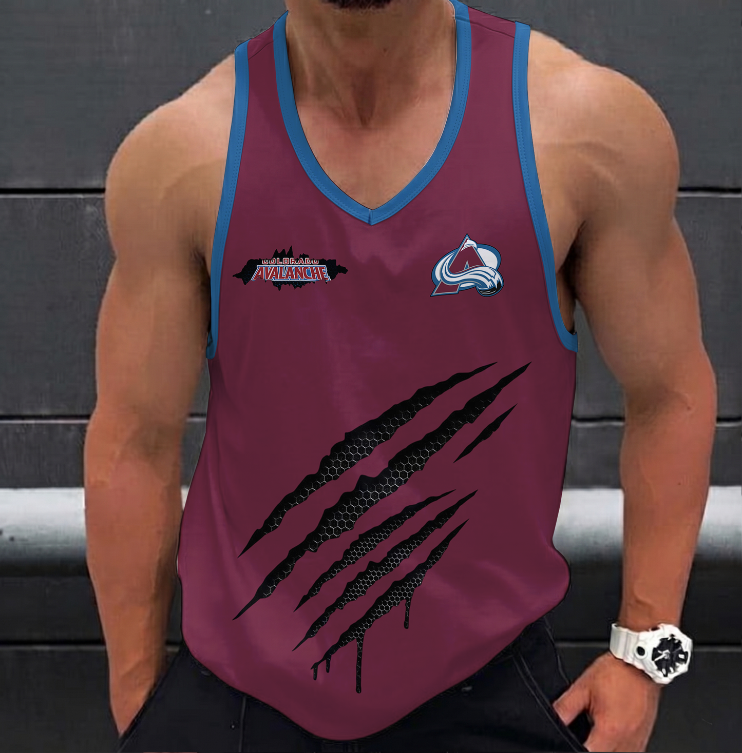 LIMITED EDITION - NEW CUSTOMIZED NHL05 CAL COLORADO AVALANCHE UNISEX TANK TOP