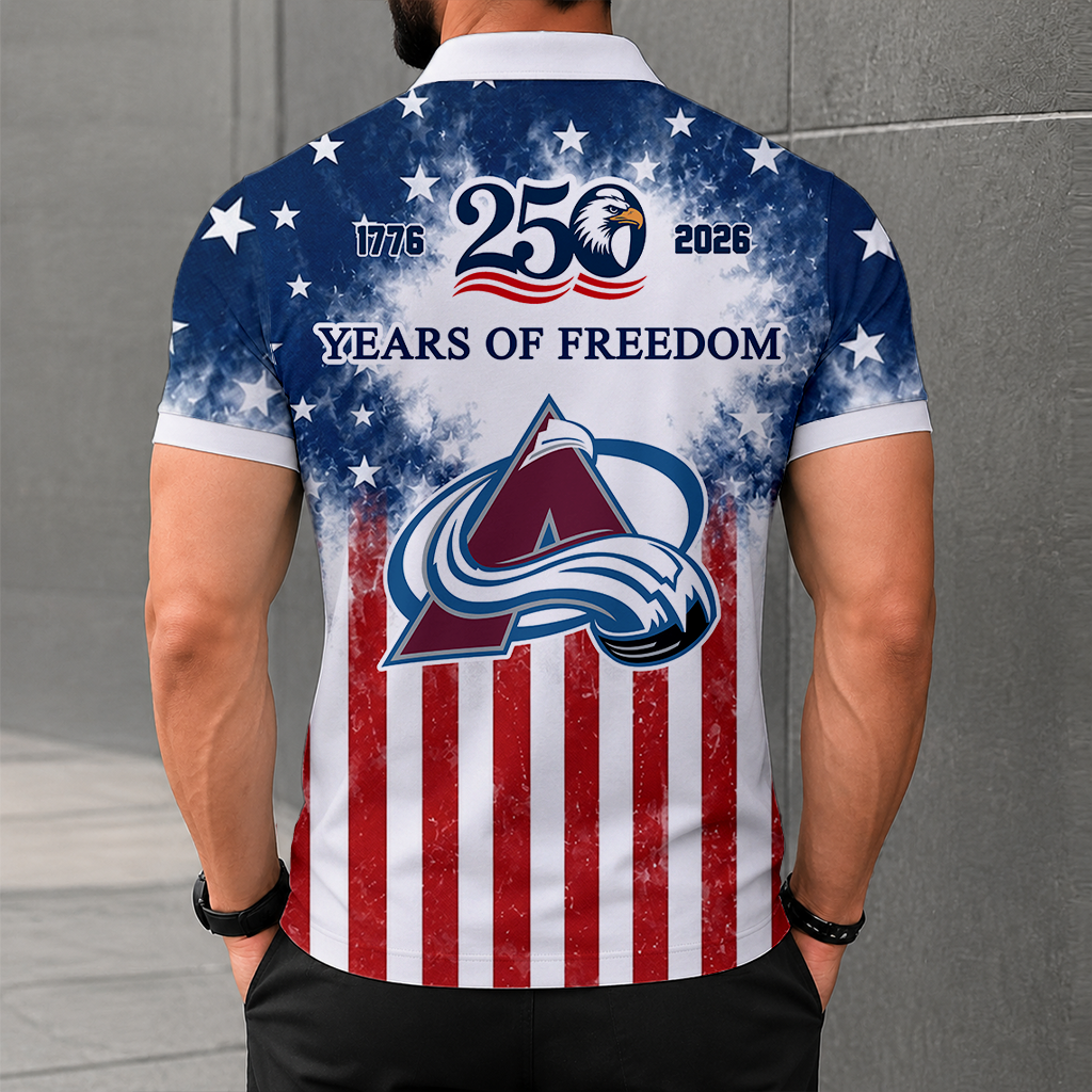LIMITED EDITION - NEW CUSTOMIZED NHL05 CAL COLORADO AVALANCHE POLO SHIRT, ZIP POLO SHIRT & T-SHIRTS