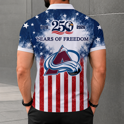 LIMITED EDITION - NEW CUSTOMIZED NHL05 CAL COLORADO AVALANCHE POLO SHIRT, ZIP POLO SHIRT & T-SHIRTS