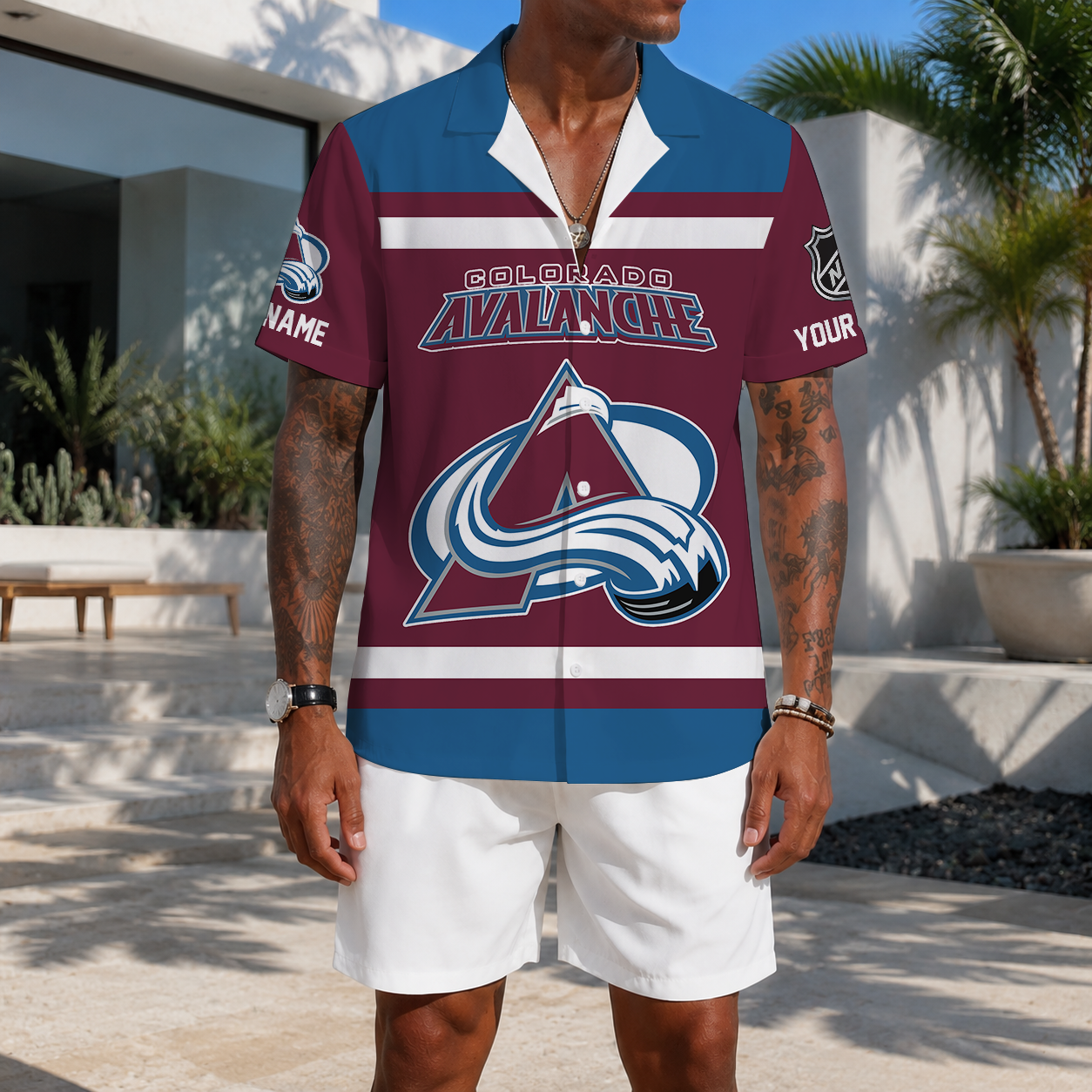 LIMITED EDITION - NEW CUSTOMIZED NHL05 CAL COLORADO AVALANCHE UNISEX HAWAIIAN SHIRT
