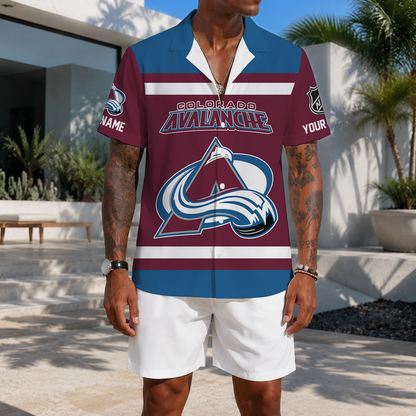 LIMITED EDITION - NEW CUSTOMIZED NHL05 CAL COLORADO AVALANCHE UNISEX HAWAIIAN SHIRT