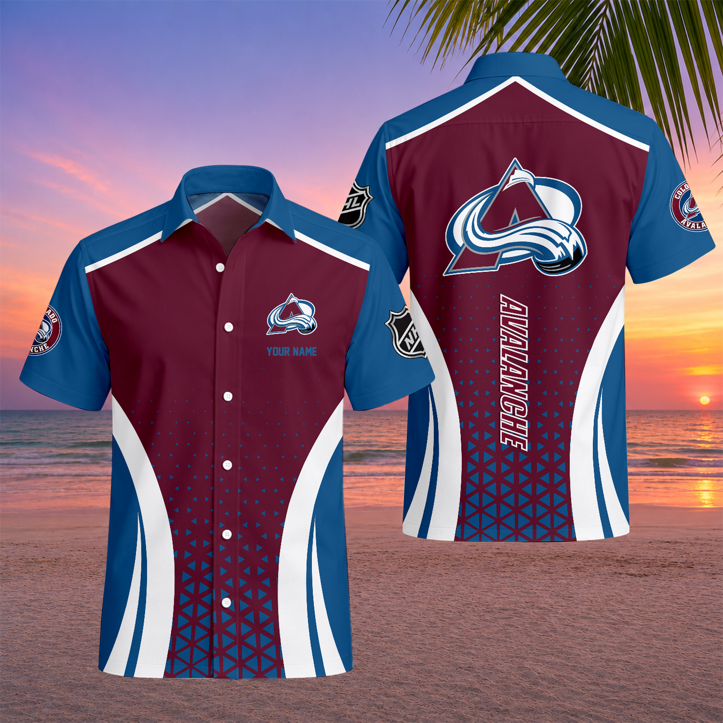 LIMITED EDITION - NEW CUSTOMIZED NHL05 CAL COLORADO AVALANCHE UNISEX HAWAIIAN SHIRT