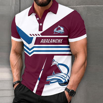 LIMITED EDITION - NEW CUSTOMIZED NHL05 CAL COLORADO AVALANCHE POLO SHIRT, ZIP POLO SHIRT & T-SHIRTS