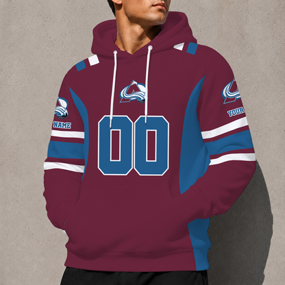 ELITE EDITION - NEW CUSTOMIZED NHL05 CAL COLORADO AVALANCHE HOODIE, ZIP HOODIE, T-SHIRT, POLO SHIRT, ZIP POLO SHIRT & SWEATSHIRT
