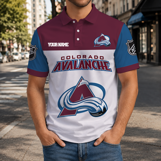 EXCLUSIVE EDITION - NEW CUSTOMIZED NHL05 CAL COLORADO AVALANCHE T-SHIRT, POLO SHIRT, ZIP POLO SHIRT, SWEATSHIRT, HOODIE & ZIP HOODIE