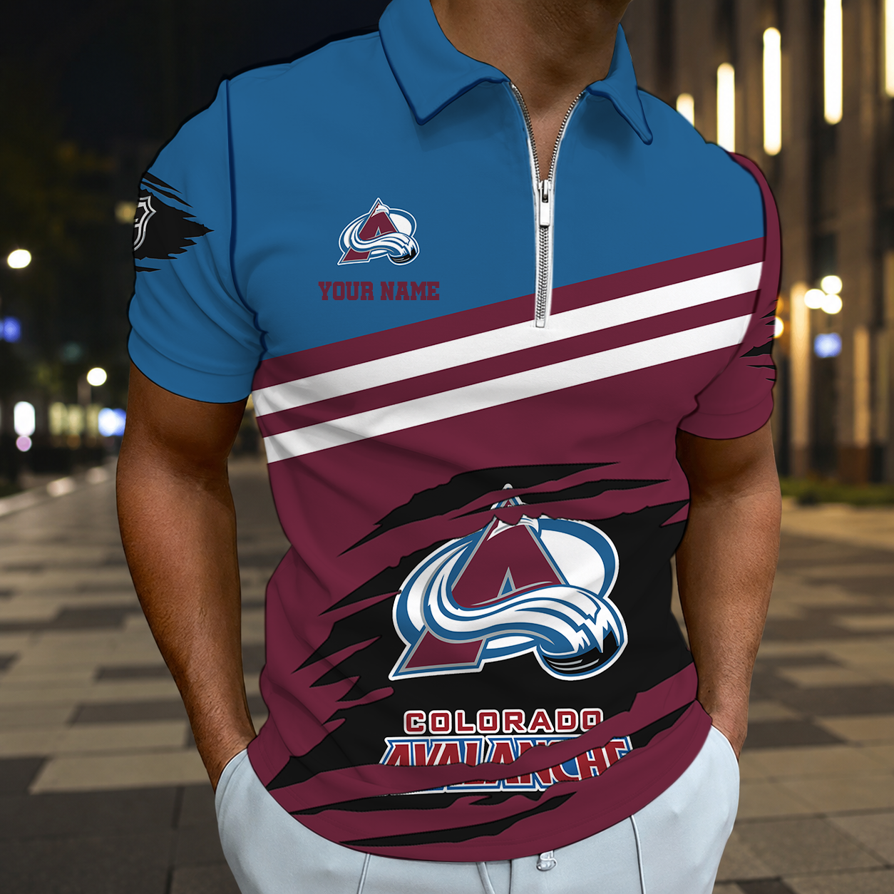 ELITE EDITION - NEW CUSTOMIZED NHL05 CAL COLORADO AVALANCHE T-SHIRT, POLO SHIRT, ZIP POLO SHIRT, SWEATSHIRT, HOODIE & ZIP HOODIE