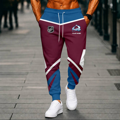 LIMITED EDITION - NEW CUSTOMIZED NHL05 CAL COLORADO AVALANCHE UNISEX LONG PANTS