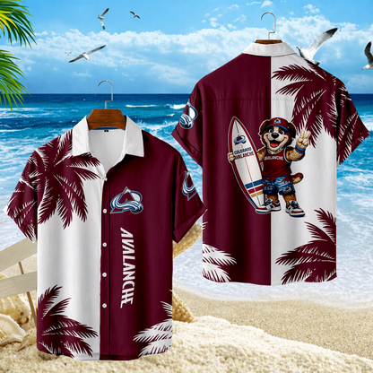 LIMITED EDITION - NEW CUSTOMIZED NHL05 CAL COLORADO AVALANCHE UNISEX HAWAIIAN SHIRT