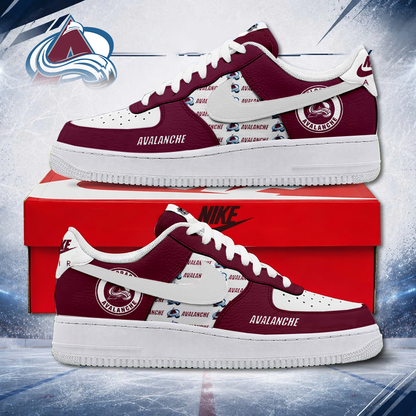 MEGA SALE - NEW CUSTOMIZED NHL05 CAL COLORADO AVALANCHE AF1 SHOES