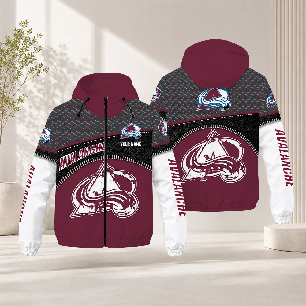 EXCLUSIVE EDITION - NEW CUSTOMIZED NHL05 CAL COLORADO AVALANCHE WINDBREAKER JACKET
