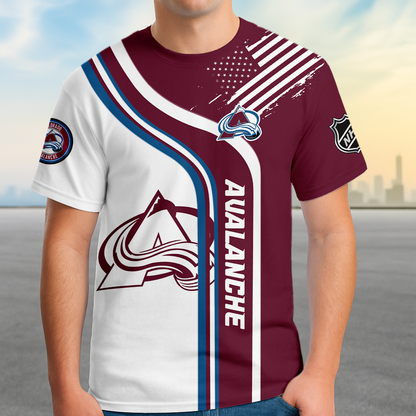 ELITE EDITION - NEW CUSTOMIZED NHL05 CAL COLORADO AVALANCHE POLO SHIRT, ZIP POLO SHIRT & T-SHIRTS