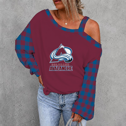 [SUPER SALE] NEW CUSTOMIZED NHL05 CAL COLORADO AVALANCHE DROP SHOULDER SWEATSHIRT