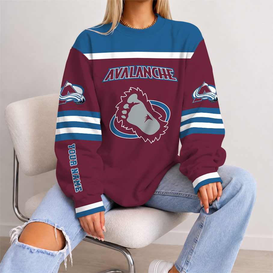 [SUPER SALE] NEW CUSTOMIZED NHL05 CAL COLORADO AVALANCHE UNISEX SWEATSHIRT