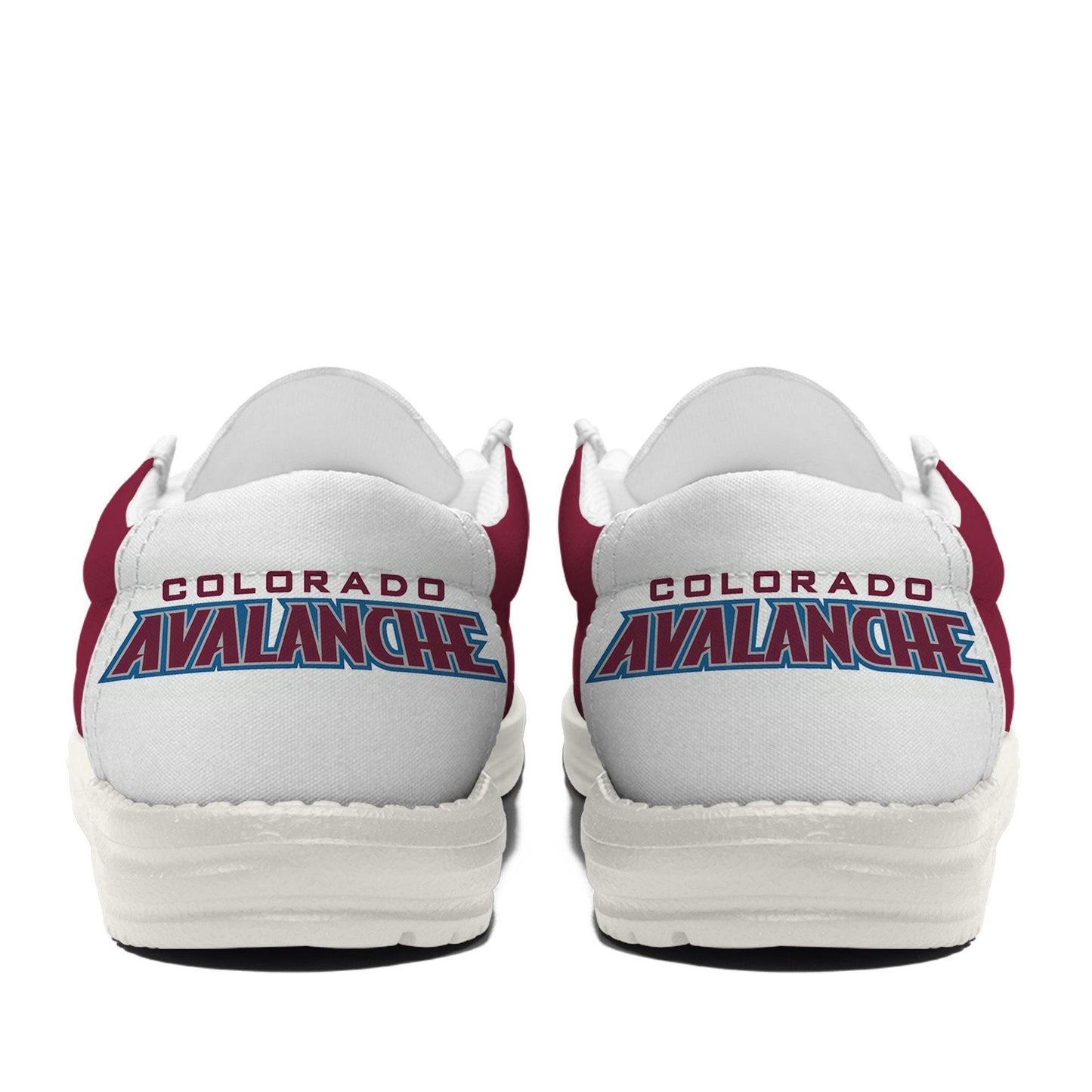 LIMITED EDITION - NEW CUSTOMIZED NHL05 CAL COLORADO AVALANCHE LOAFER SHOES