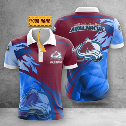 LIMITED EDITION - NEW CUSTOMIZED NHL05 CAL COLORADO AVALANCHE POLO SHIRT, ZIP POLO SHIRT & T-SHIRTS