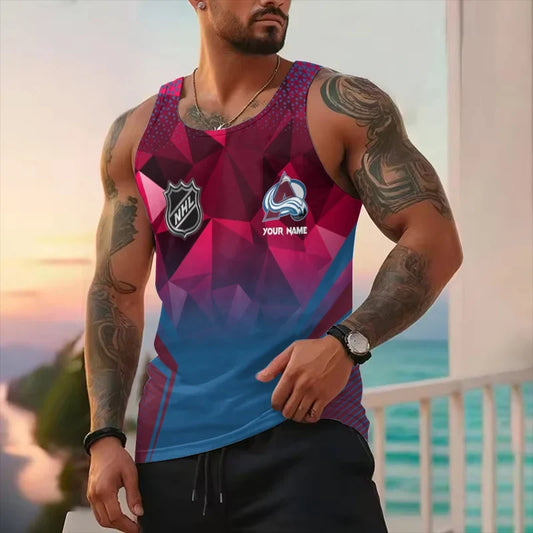 [SUPER SALE] NEW CUSTOMIZED NHL05 CAL COLORADO AVALANCHE UNISEX TANK TOP