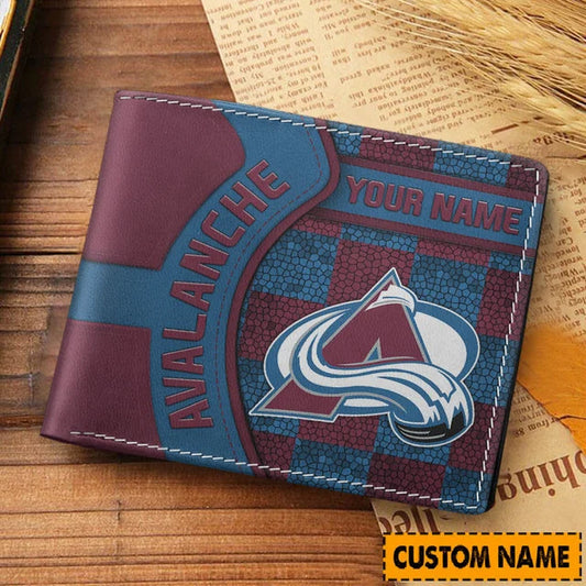 LIMITED EDITION - NEW CUSTOMIZED NHL05 CAL COLORADO AVALANCHE LEATHER WALLET