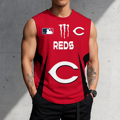LIMITED EDITION - NEW CUSTOMIZED MLB05 CRS CINCINNATI REDS MEN'S GYM SHIRT