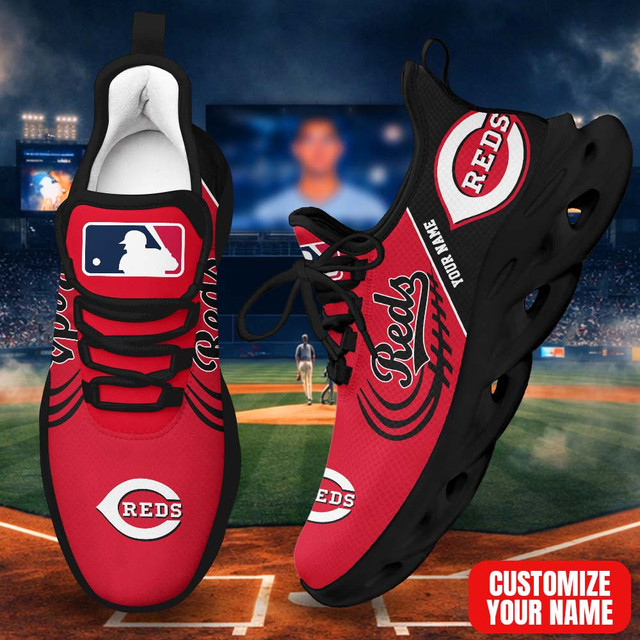 LIMITED EDITION - NEW CUSTOMIZED MLB05 CRS CINCINNATI REDS PREMIUM CLUNKY SNEAKERS