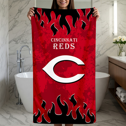 LIMITED EDITION - NEW CUSTOMIZED MLB05 CRS CINCINNATI REDS BEACH TOWEL FOR FAN