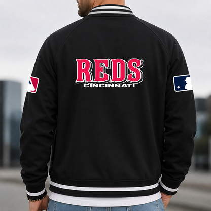 [FLASH SALE] NEW CUSTOMIZED MLB05 CRS CINCINNATI REDS MULTICOLOR MEN'S CASUAL JACKET