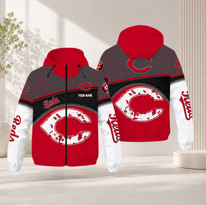 LIMITED EDITION - NEW CUSTOMIZED MLB05 CRS CINCINNATI REDS WINDBREAKER JACKET