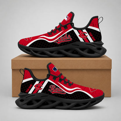 ELITE EDITION - NEW CUSTOMIZED MLB05 CRS CINCINNATI REDS MAX SOUL SHOES