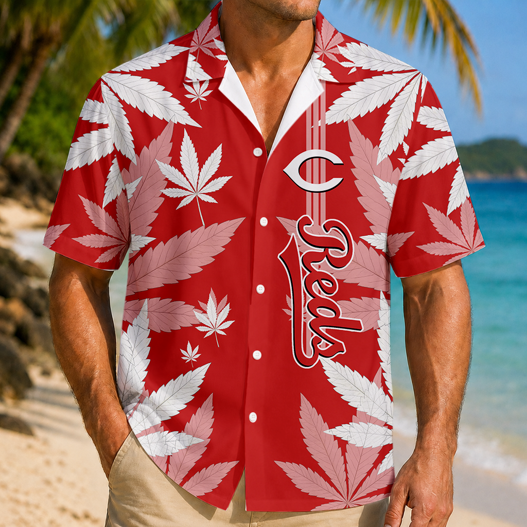 LIMITED EDITION - NEW CUSTOMIZED MLB05 CRS CINCINNATI REDS UNISEX HAWAIIAN SHIRT