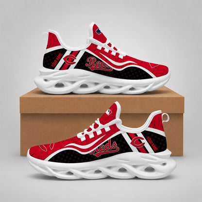 ELITE EDITION - NEW CUSTOMIZED MLB05 CRS CINCINNATI REDS MAX SOUL SHOES