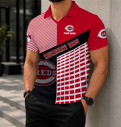LIMITED EDITION - NEW CUSTOMIZED MLB05 CRS CINCINNATI REDS POLO SHIRT