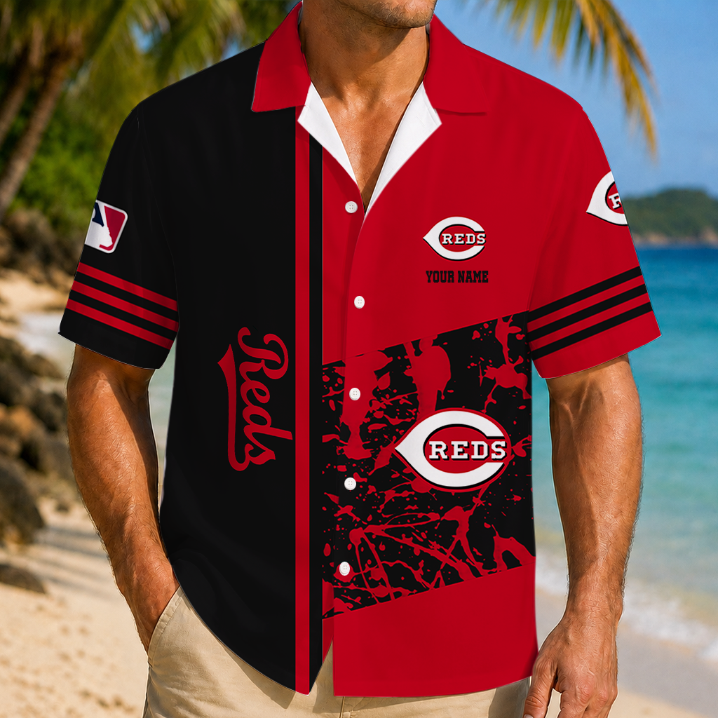 LIMITED EDITION - NEW CUSTOMIZED MLB05 CRS CINCINNATI REDS UNISEX HAWAIIAN SHIRT