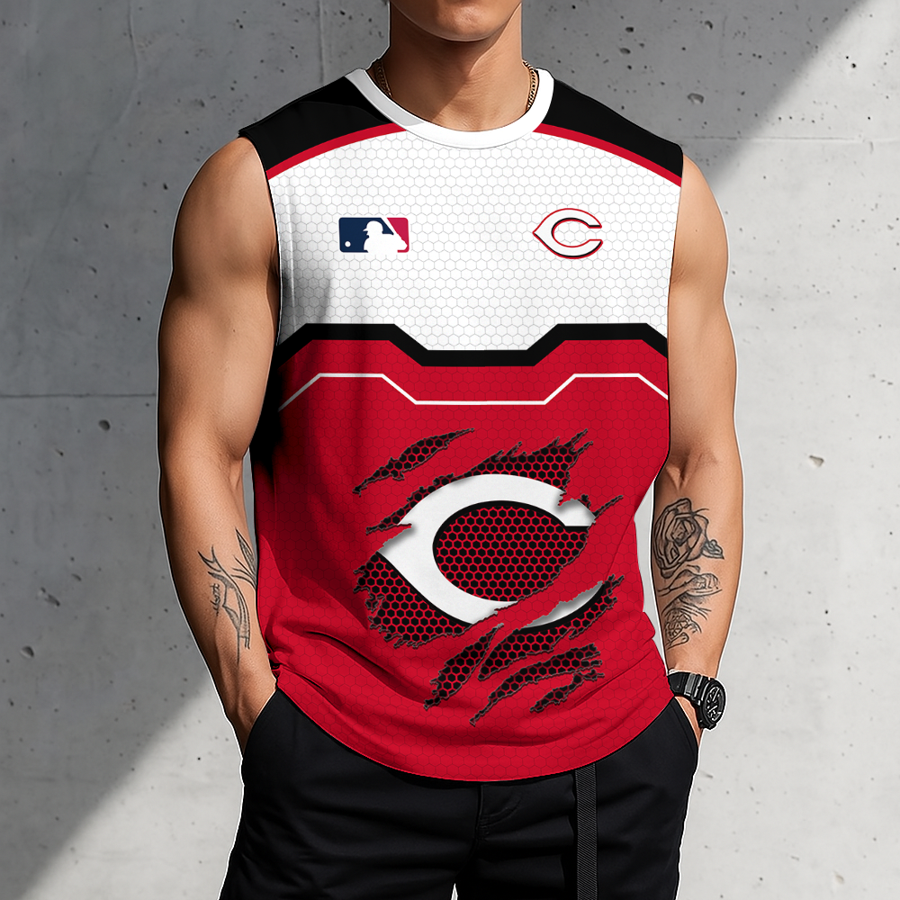 LIMITED EDITION - NEW CUSTOMIZED MLB05 CRS CINCINNATI REDS MEN'S GYM SHIRT