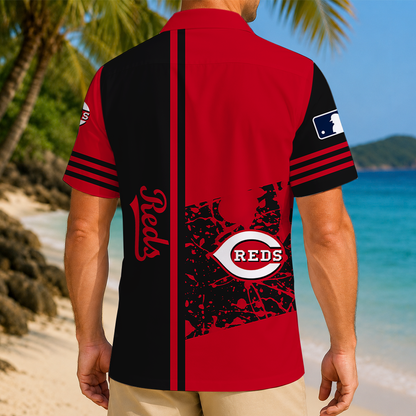 LIMITED EDITION - NEW CUSTOMIZED MLB05 CRS CINCINNATI REDS UNISEX HAWAIIAN SHIRT