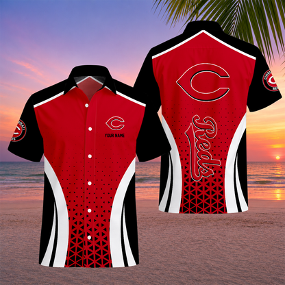 LIMITED EDITION - NEW CUSTOMIZED MLB05 CRS CINCINNATI REDS UNISEX HAWAIIAN SHIRT