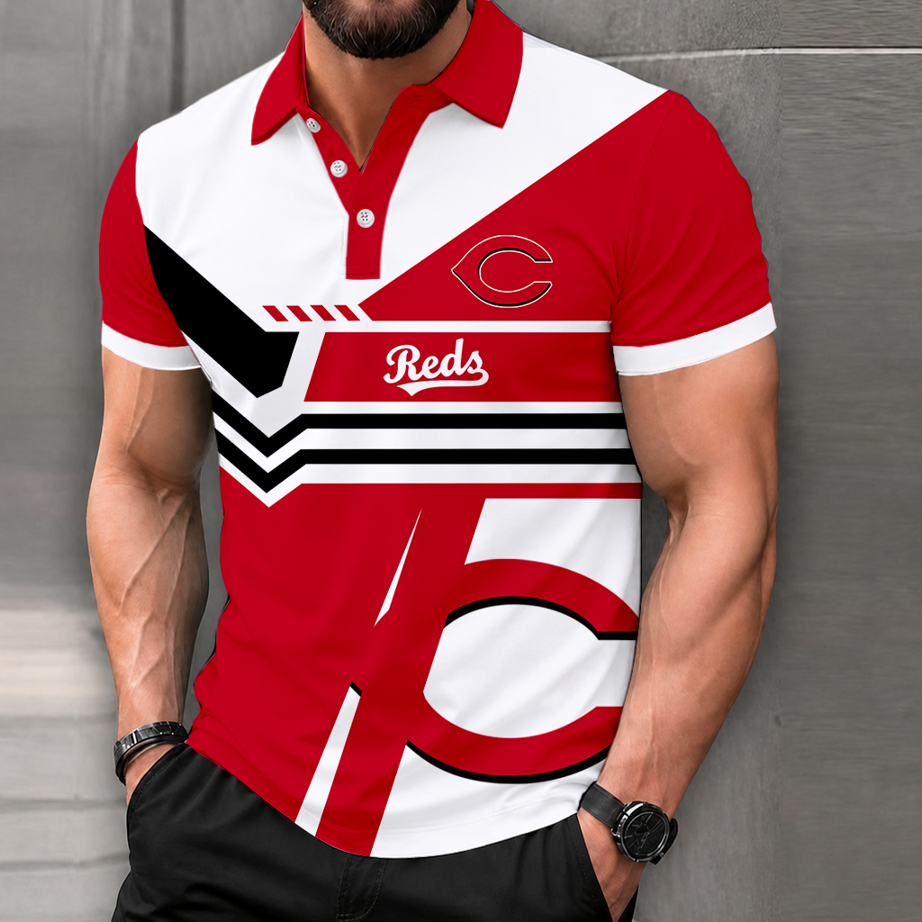 LIMITED EDITION - NEW CUSTOMIZED MLB05 CRS CINCINNATI REDS POLO SHIRT, ZIP POLO SHIRT & T-SHIRTS
