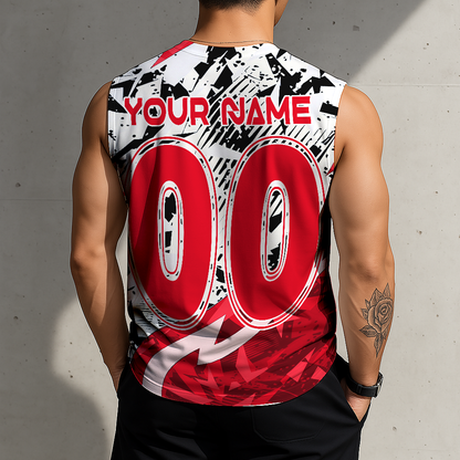 LIMITED EDITION - NEW CUSTOMIZED MLB05 CRS CINCINNATI REDS TANKTOP & GYM SHIRT
