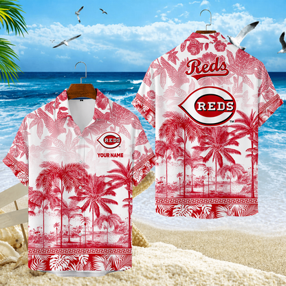 LIMITED EDITION - NEW CUSTOMIZED MLB05 CRS CINCINNATI REDS UNISEX HAWAIIAN SHIRT