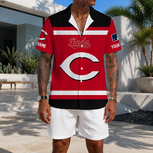 LIMITED EDITION - NEW CUSTOMIZED MLB05 CRS CINCINNATI REDS UNISEX HAWAIIAN SHIRT
