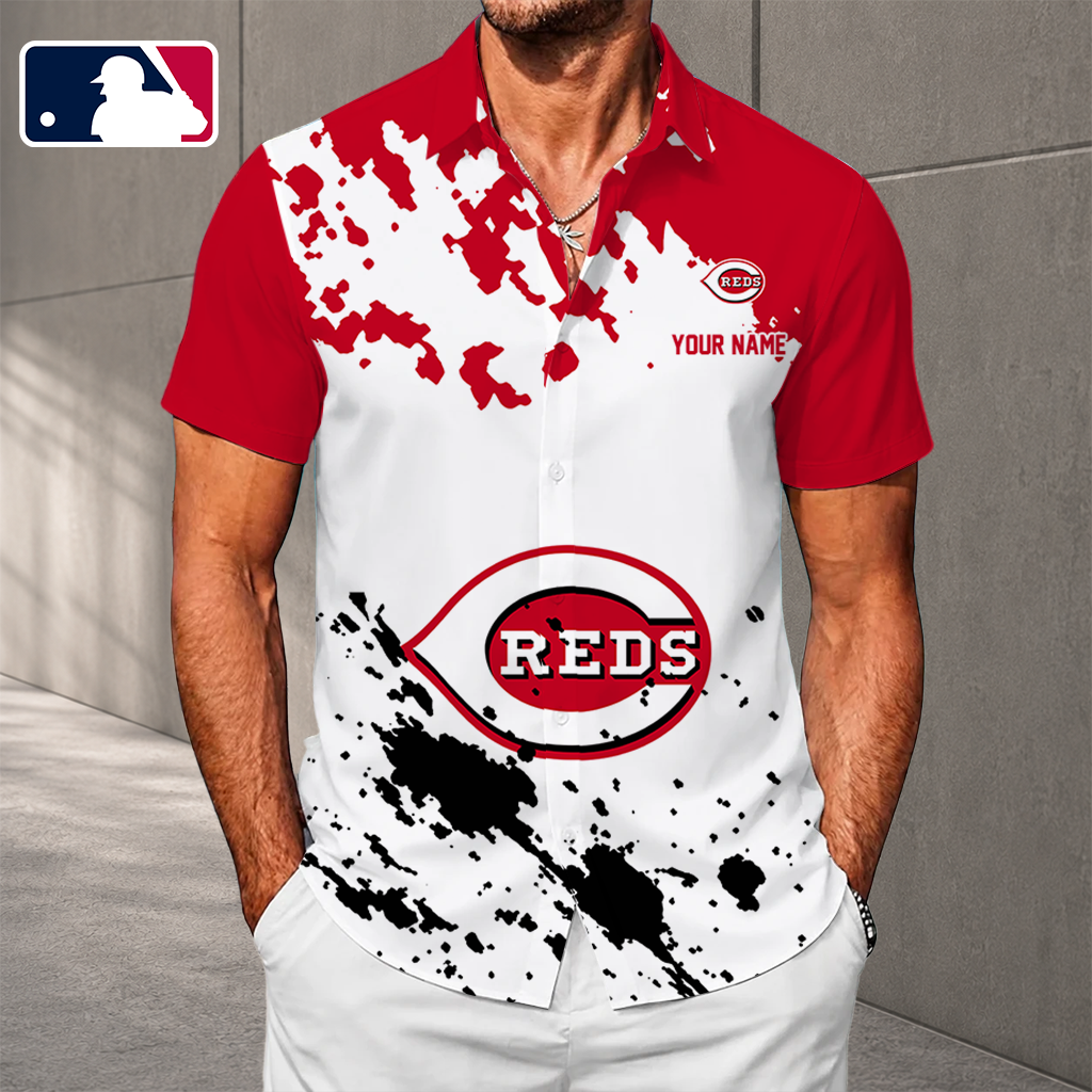 LIMITED EDITION - NEW CUSTOMIZED MLB05 CRS CINCINNATI REDS UNISEX HAWAIIAN SHIRT