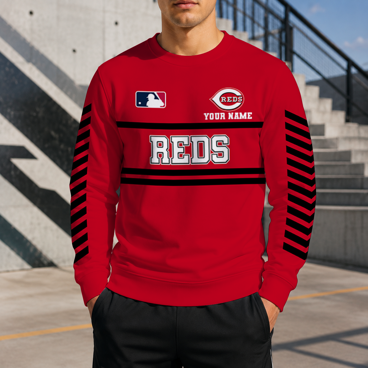 VIRAL EDITION - NEW CUSTOMIZED MLB05 CRS CINCINNATI REDS UNISEX SWEATSHIRT