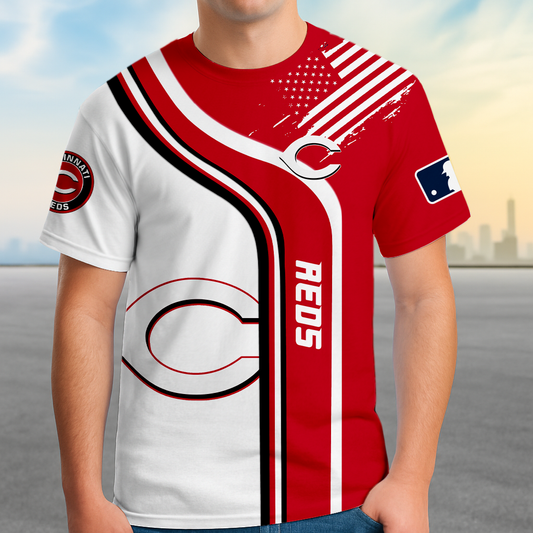 ELITE EDITION - NEW CUSTOMIZED MLB05 CRS CINCINNATI REDS POLO SHIRT, ZIP POLO SHIRT & T-SHIRTS