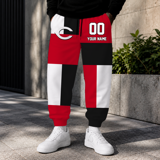 ELITE EDITION - NEW CUSTOMIZED MLB05 CRS CINCINNATI REDS SWEATPANTS