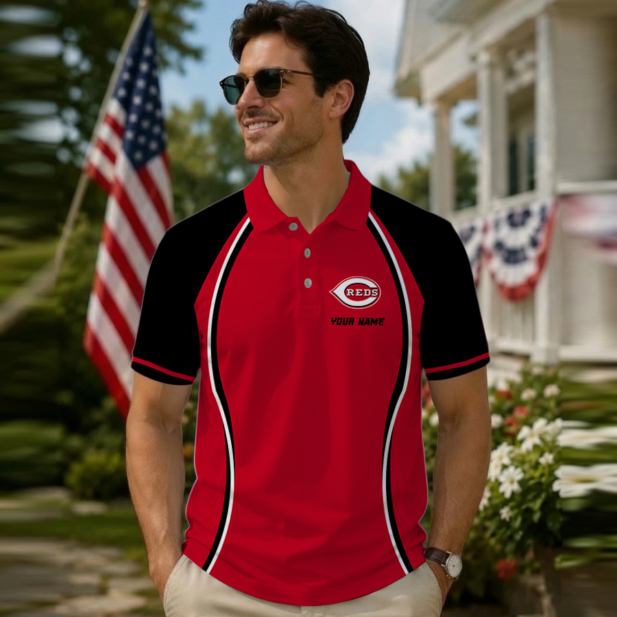 [FLASH SALE] NEW CUSTOMIZED MLB05 CRS CINCINNATI REDS POLO SHIRT
