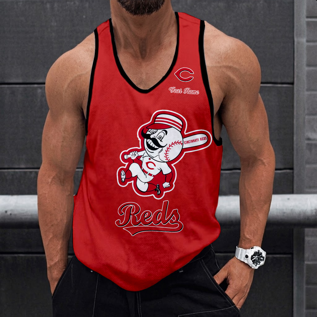 LIMITED EDITION - NEW CUSTOMIZED MLB05 CINCINNATI REDS UNISEX TANK TOP