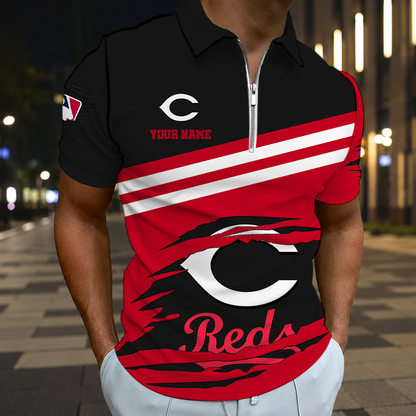 EXCLUSIVE EDITION - NEW CUSTOMIZED MLB05 CRS CINCINNATI REDS T-SHIRT, POLO SHIRT, ZIP POLO SHIRT, SWEATSHIRT, HOODIE & ZIP HOODIE
